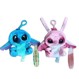 Wholesale 40pcs/lot 10cm cartoon anime Lilo Stitch Empty Plush Toys cute Stitch Unstuffed Doll keychain Skin only no Filling