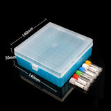 100 Holes Laboratory Plastic Tube Box Rack Use for 2ml 1.5ml 1.8ml Cryopreservation Tube With Connection Cover , 1piece