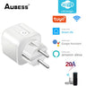 16A/20A Tuya WiFi/Zigbee Smart Plug EU Socket With Power Monitor Smart Life Remote Control Switch For Alexa Google Home Alice