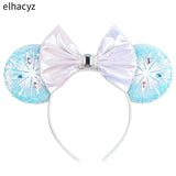 10Pcs/Lot New Colors Mouse Ears Headband Women Festival Party Cosplay Hairband Girls Gift Kids DIY Hair Accessories Wholesale