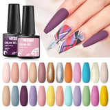 Mtssii  13/16Pcs Gel Nail Polish Set With 36W UV Lamp Dryer Manicure Kit Semi Permanent Soak Off Base Top Coat Nail Art UV Gel