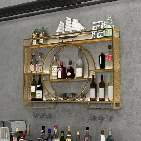 Hanging Display Wine Rack Wall Mounted Inverted Retail Modern Bar Cabinet Club Bottle Armario Para Vinos Home Furniture Unique