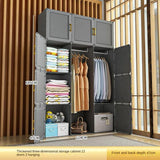 Large Size Clothes Folding Cabinets Splice Storage Toy Placement Locker Dustproof Household Foldable Wardrobe Bedroom Furniture