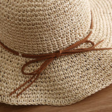 New Simple Foldable Wide Brim Floppy Girls Straw Hat Sun Hat Beach Women Summer Hat UV Protect Travel Cap Lady Cap Female