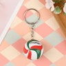 1xFashion PVC Volleyball Keychain Ornaments Business Volleyball Gifts Beach Ball Sport For Players Men Women Key Chain Gift 2022