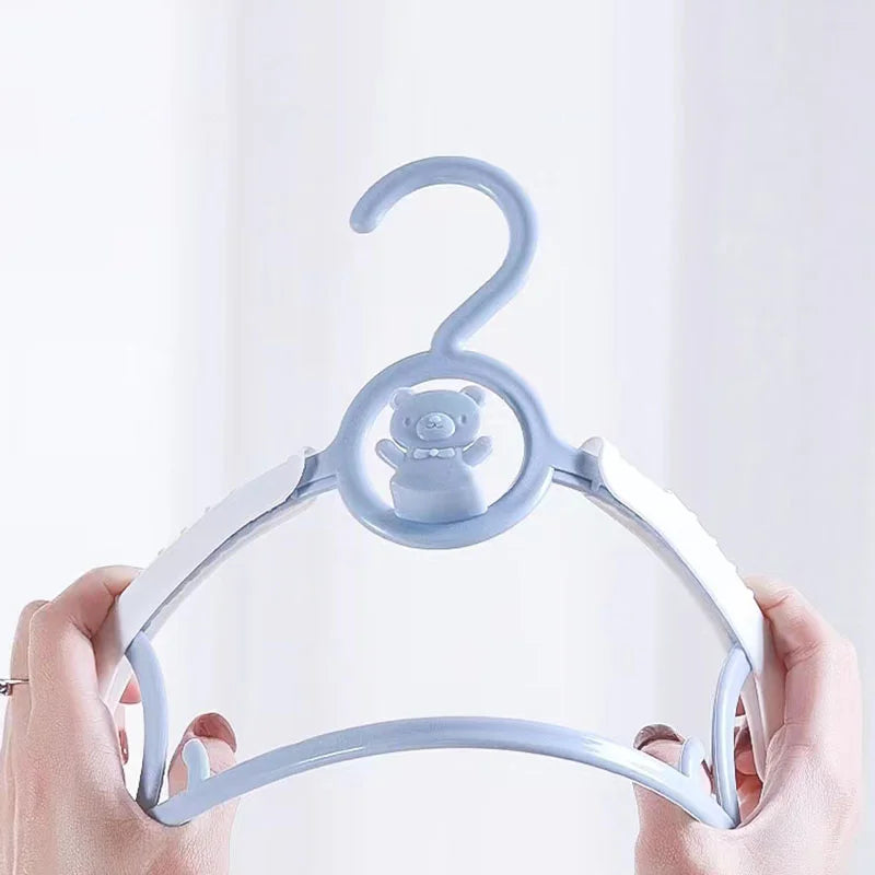 Telescopic Baby Hangers Clothes Organizer Closet Non-slip Kids Coat Hanger Wardrobe Storage Drying Racks Space Saving