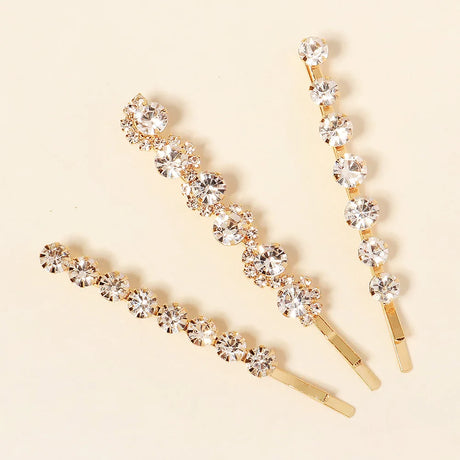 Miallo Fashion Rhinestone Hair Clips for Women Girls Hair Accessories Trendy Hair Jewelry Hairpin Headwear Party Headpiece Gift