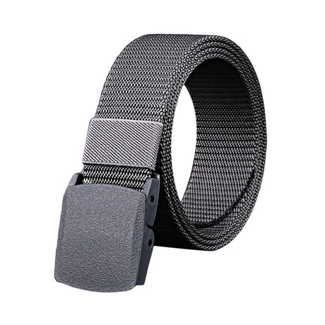 Men's Belt Casual Lightweight Breathable Tactical Outdoor Automatic Buckle Military Training Security Check Male's Canvas Belts