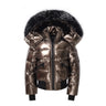 AS Winter kids Down Jackets bomber design coats with nature fur