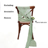 6PCS RUST Chiffon Chair Sashes 30 x 270cm Wedding Aisle Decoration for Weddings Christmas Baby Shower Birthday Party Decorations