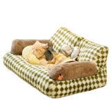 Indoor Sleeping Sofa Bed Fashion Cats Nest Blankets Habitats Dog Snuffle Mat Fluffy Light Weight Cama Para Gatos Pet Supplies