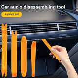 4Pcs Car Audio Disassembly Tool Audio Removal Trim Panel Dashboard Car DVD Player Pry Tools Kit Panel Plastic Trim Clip tools