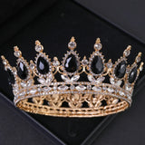 Baroque Crystal Tiaras And Crowns Rhinestone Prom Diadem Crown Tiara For Women Bridal Wedding Hair Accessories Jewelry Crown