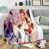 Genshin Impact blanket sofa blanket air conditioning cover blanket blankets for beds cute blanket children‘s blanket