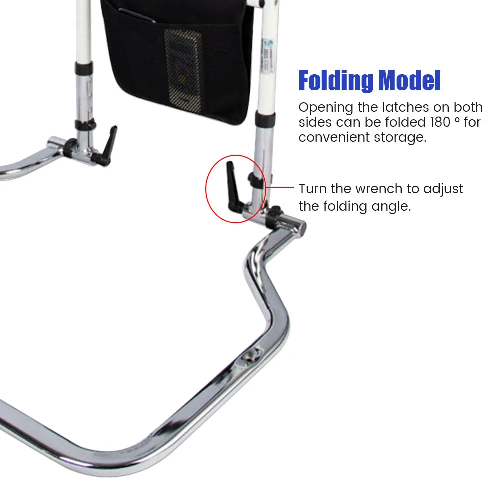 Adjustable Mobility Aids Elderly Beds Railing Support Bar Hand Bed Rail for Elderly Senior Anchor Bed Assist Bar Handle Bracket