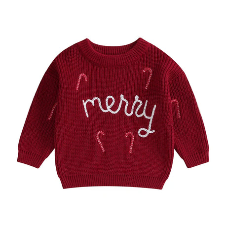 Christmas Baby Loose Sweater Knitted Autum Winter Baby Boy Girl Clothes Round Neck Kid Toddler Girl Boy Pullover Baby Sweaters