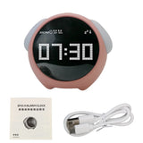 Night Light Cute Expression Alarm Clock Child Alarm Clock Voice Controlled Light Multifunctional For Home Thermometer