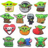 Hot Toy 6-15Pcs/SET Disney Marvel Star Wars Shoe Charms Decorations PVC Clog Accessories  Buckle Wristband Party Gift