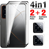 4-in-1 Curved Protective Film For Xiaomi 14 Pro 5G Tempered Glass Xiaomi14Pro Mi 14Pro Xiaomi14 Pro 2023 Camera Screen Protector