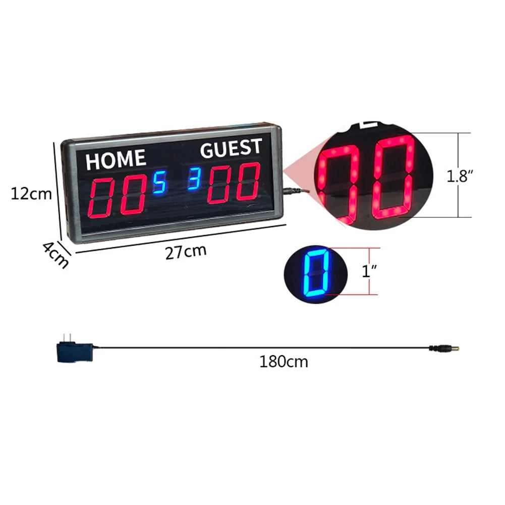 Features Electronic Scoreboard Basketball Scoreboard Suitable For Basketball Table Tennis And Badminton Tennis