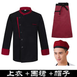 Restaurant Chef Jacket Top Long short Sleeve Hotel Cafe Kitchen Work Wear Bakery Cooking Tops Fast Food Chef Uniform for men