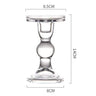 Transparent Glass Candle Holders Candlesticks for Home Office Decor Wedding