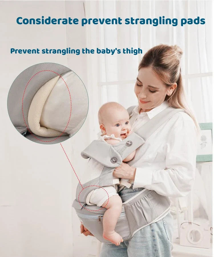 Ergonomic Newborn Baby Carrier With Hipseat Storage Bags 0-36 Months Front Facing Kangaroo Baby Carrier Sling Wrap Waist Stool