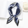 2023 Brand Crinkle Scarf Women Silk Satin Square Neck Tie Hand  Wirst Female Headscarves Bandana Shawl  Leopard Hair Foulard