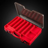 Large Fishing Tackle Boxes Double Layer Bait Container Portable Lure Storage Baffle Multi Compartments Case Suitcase Tool Box