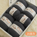 Top Quality Wool Blended Crochet Yarn Knitting Sweater Scarf Woollen Thread Thick Yarn 4ply 3pcs*100g=300grams Free shipping