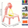 Mini Table Paintings For Children Smart Giraffe Style Projector Desk With Light Learning Painting Machine Toy Kids Projection