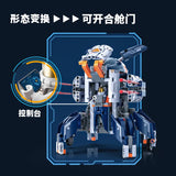 Kaidu Tide Play Rocket Three forms Building Blocks Remote Control Programmable Robot Assembly Toy for Children Gifts