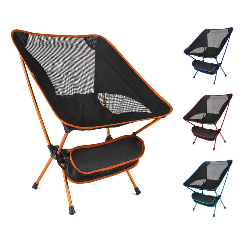 Travel Ultralight Folding Chair Superhard High Load Outdoor Camping Chair Portable Beach Hiking Picnic Seat Fishing Tool