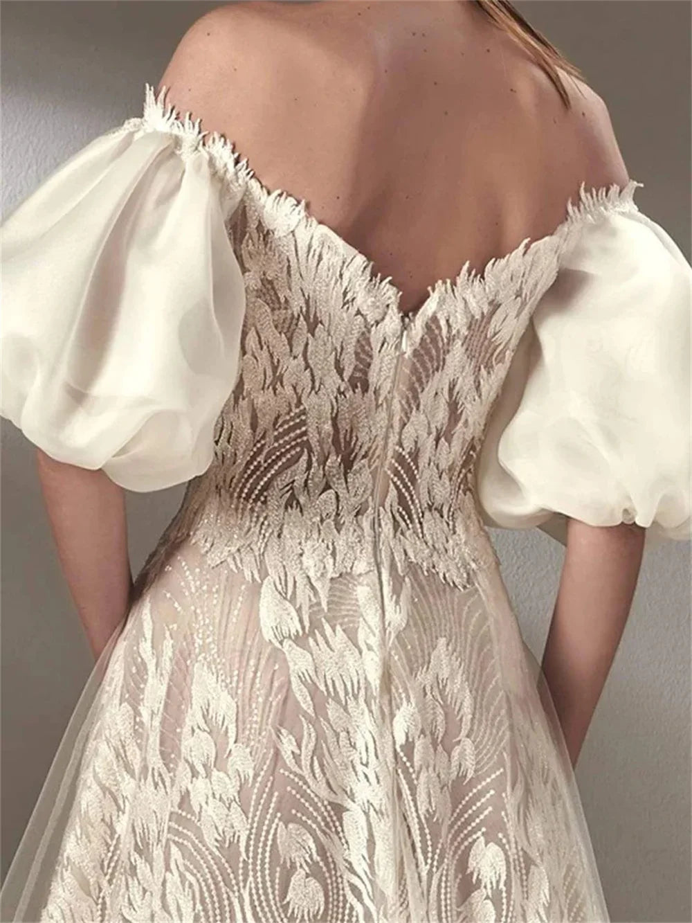 Elegant Short Sleeve A-Line Evening Dress Charming Appliqué Prom Dress 2024 Stylish Floor Length Bride Gown Vestidos De Novia