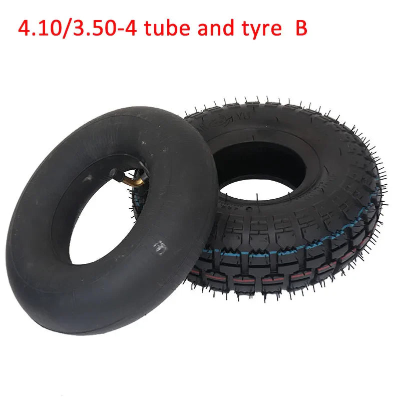 4.10/3.50-4 Tires 4.10-4 3.50-4 Tyre And Inner Tube for Electric Tricycle, Trolley,Electric Scooter,warehouse Car Tire Parts