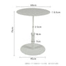 Houselod Nordic Iron Coffee Table Living Room Round Small Dining Table Indoor Modern Minimalist Table Home Furniture 60cm