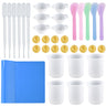 New DIY Crystal Dropping Glue Tool Set Measuring Cup Dropper Spoon Finger Set Mixing Rod Dropping Glue Accessories Tool Set