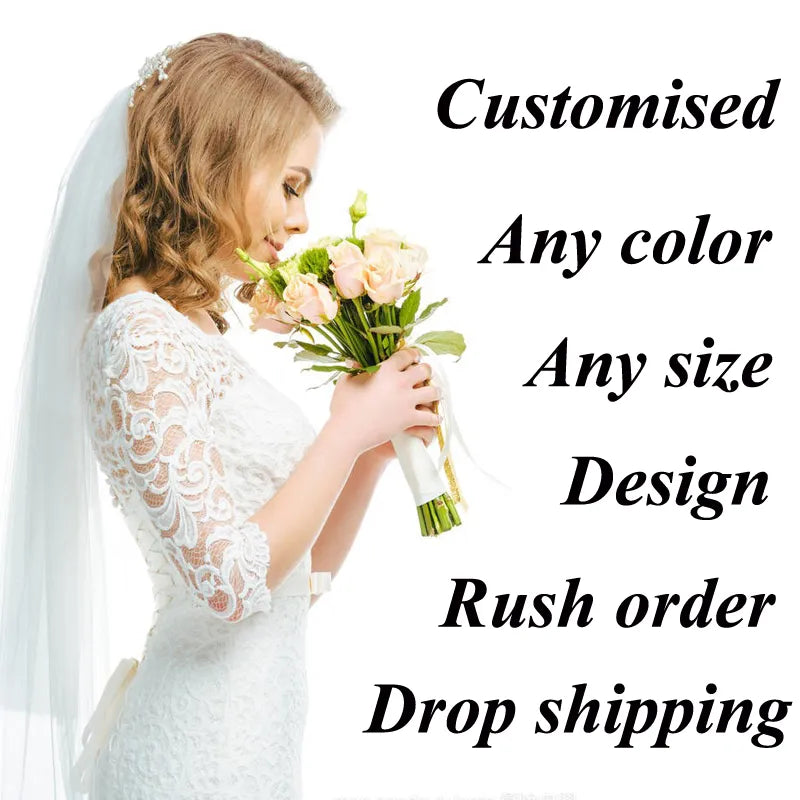 Gabriellar Exquisite Floral Print Pock Wedding Bridal Gowns V-neck Sleeveless Wedding Dress Vestido De Noiva Customer Made