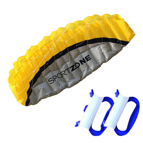 free shipping 2.5m dual Line Stunt power Kite soft kite Parafoil kitesurf fly outdoor toys fun sports beach kites winds kites