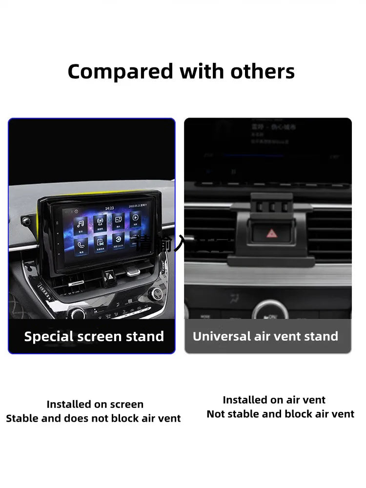 For Toyota Corolla 2019-2022 Car Phone Holder 8/9" Screen Fixed GPS Bracket Mobile Phone Stand Car Mount Auto Accessories