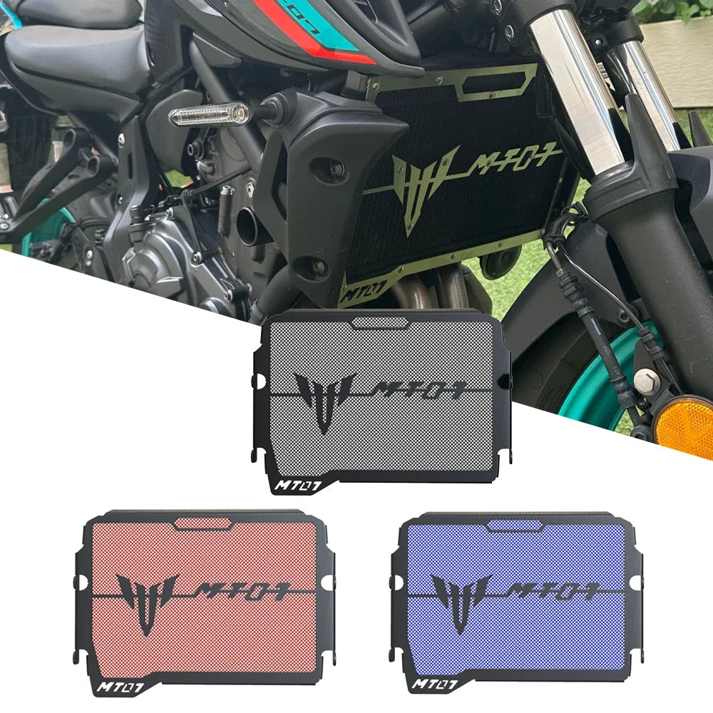 Motorcycle Accessories MT07 Radiator Grille Guard Protector Cover For Yamaha MT 07 MT-07 2024 2023 2022 2021 2020 2019 2018