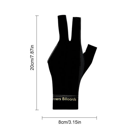 Billiards Glove Left Right Three Finger Snooker Billiard Glove Non Slip Stickers Elasticity Billiard Training Gloves Accessories