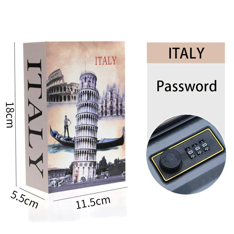 Password Security Safe Lock Cash Money Coin Storage Key Locker Kid Gift Security Mini Dictionary Safe Box Book Money Hide Secret