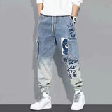 2023 Spring Autumn New Streetwear Baggy Jeans Men Korean Denim Cargo Jean Pants Baggy Harem Jean Trousers Male Brand Clothing