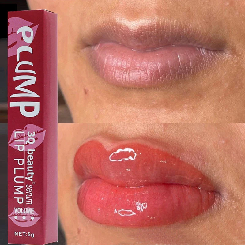 Sexy Beauty Lip Care,Lip Plump Serum Increase Lip Elasticity Instant Volumising Essential Oil Reduce Fine Lines Repair Nourish