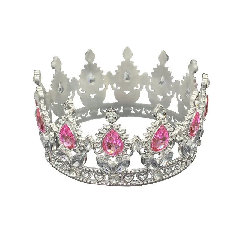 Baroque Vintage Princess Queen Bridal Crown Headwear Crystal Tiara For Women Wedding Crown Hair Dress Accessories Jewelry