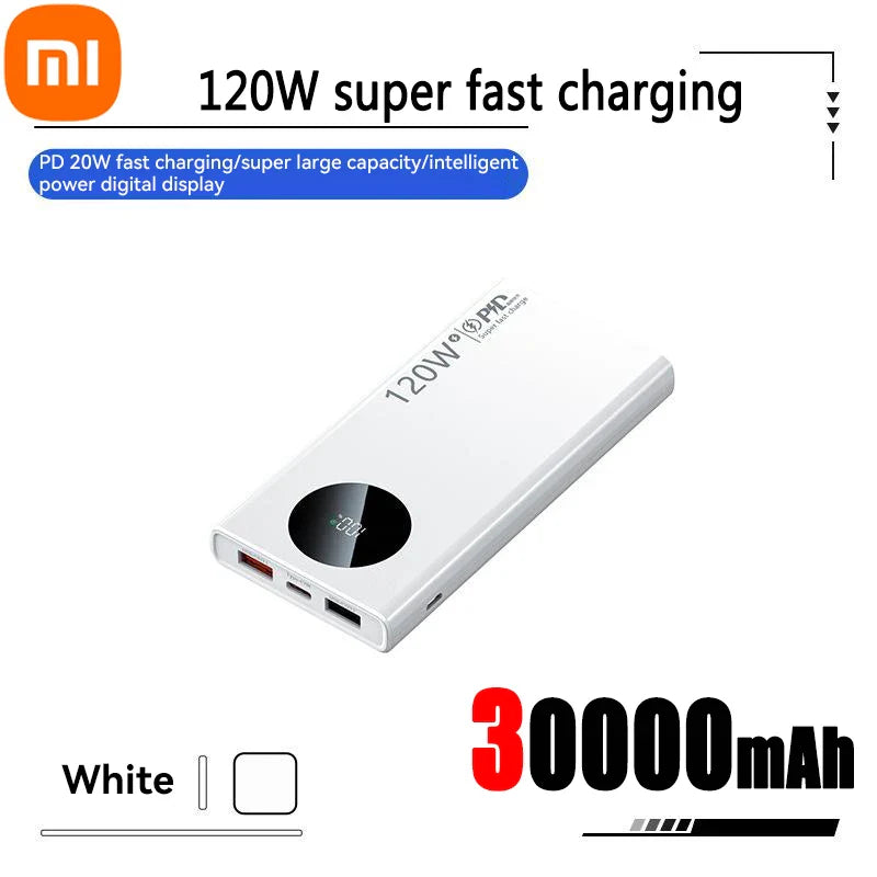 Xiaomi 120W Super Fast Charging 50000mAh Thin and Light Power Bank Cell Phone Accessories External Battery Free Shipping