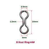 CF Lure Hard bait 30~46 Size DIY Stainless Steel 8 Knot Ring Customizable Jointed Ring Fishing