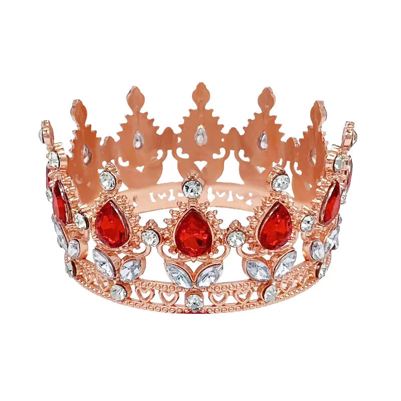 Baroque Vintage Princess Queen Bridal Crown Headwear Crystal Tiara For Women Wedding Crown Hair Dress Accessories Jewelry