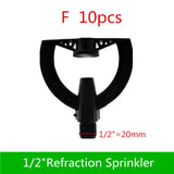 1/2" Garden Lawn Sprinkler Cooling Butterfly-shaped Rotating Sprinkler Vegetable Automatic Sprinkler Farm Irrigation Equipment